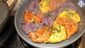韩国街头美食之旅，自然美景与味蕾的交融，寻找内心的宁静与满足